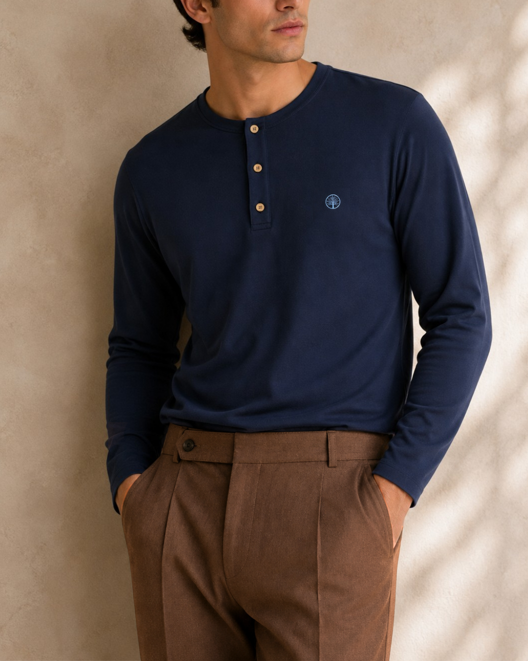 camiseta algodón stretch hombre