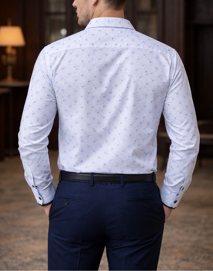 Camisa Artisan Slim Dot - Purple Rain