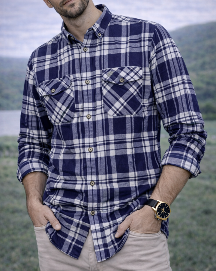 Camisa Leñadora Signature - Purple Rain