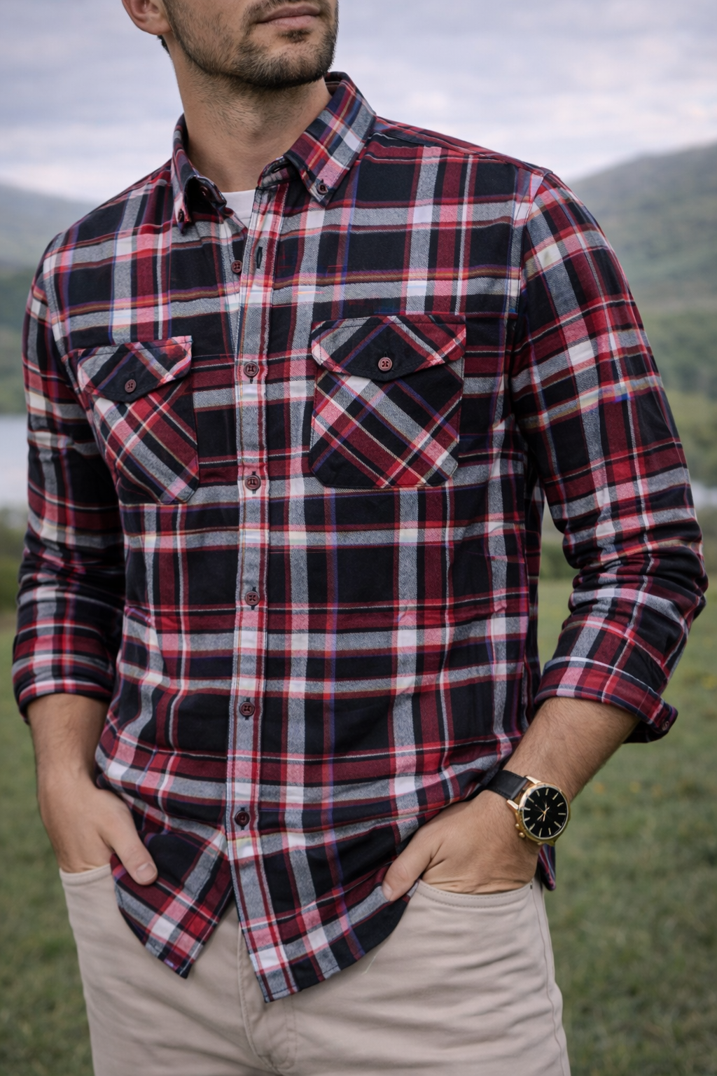 Camisa Leñadora Signature - Purple Rain
