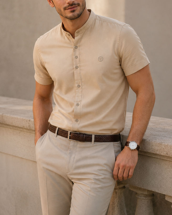 Camisa Linear Mao Blend - Purple Rain