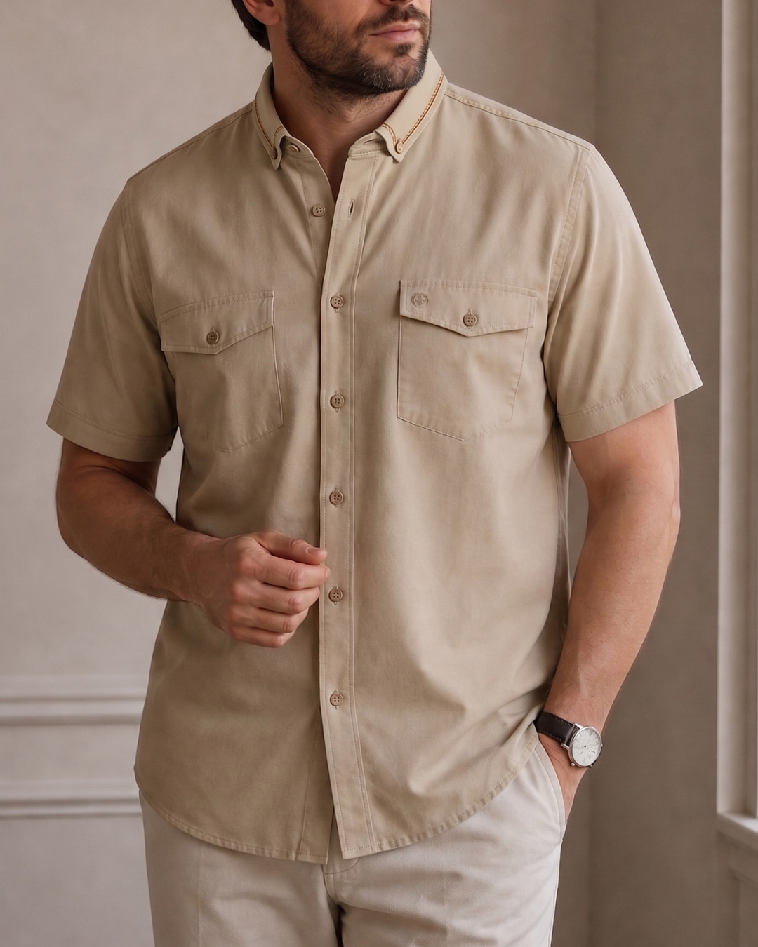 Camisa  Premium Twill Viscoza - Purple Rain