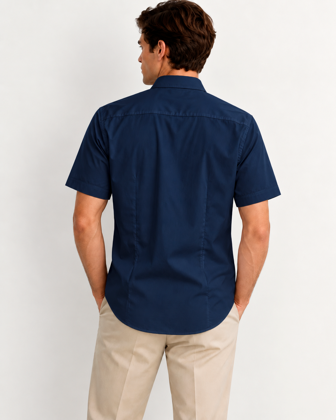 Camisa Hombre Manga Corta Tela Fría