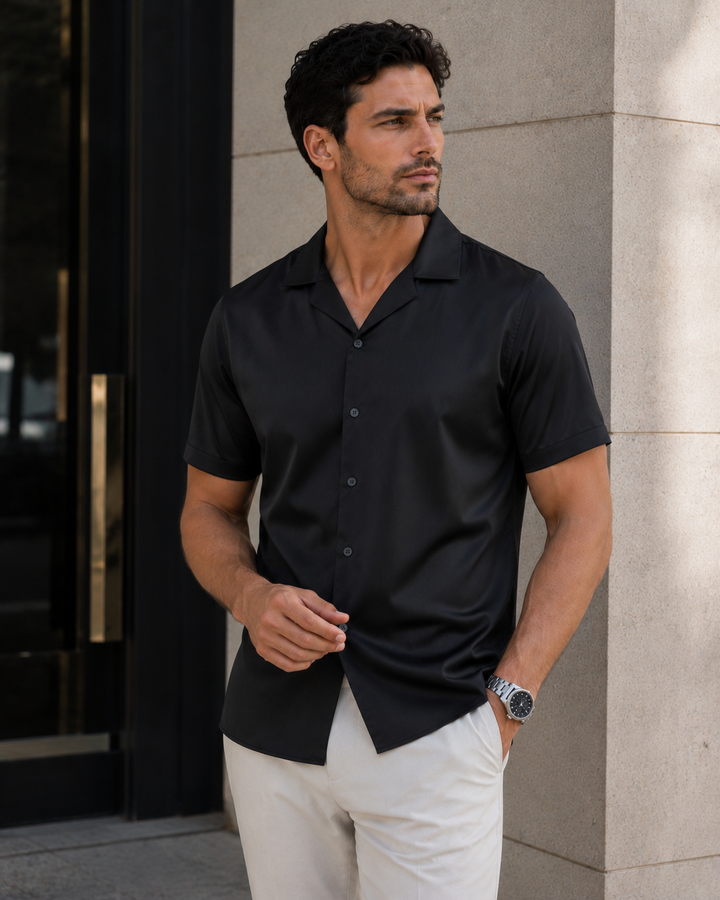CAMISA HOMBRE  MANGA CORTA | SATIN