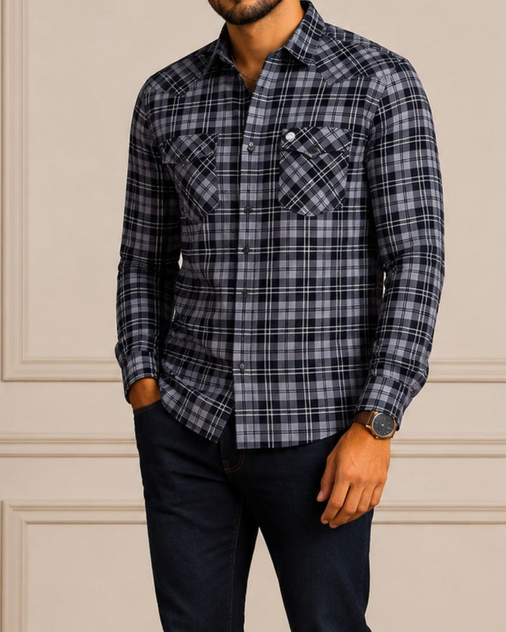 camisa leñadora slim de hombre