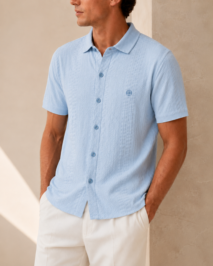 Camisa Texturizada Pure Cotton Fresh