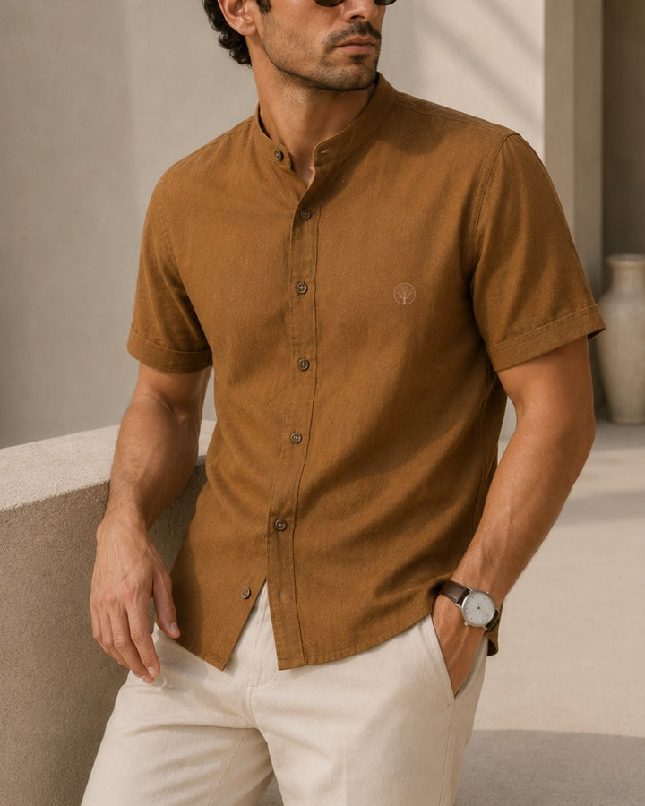 Camisa rayon y lino