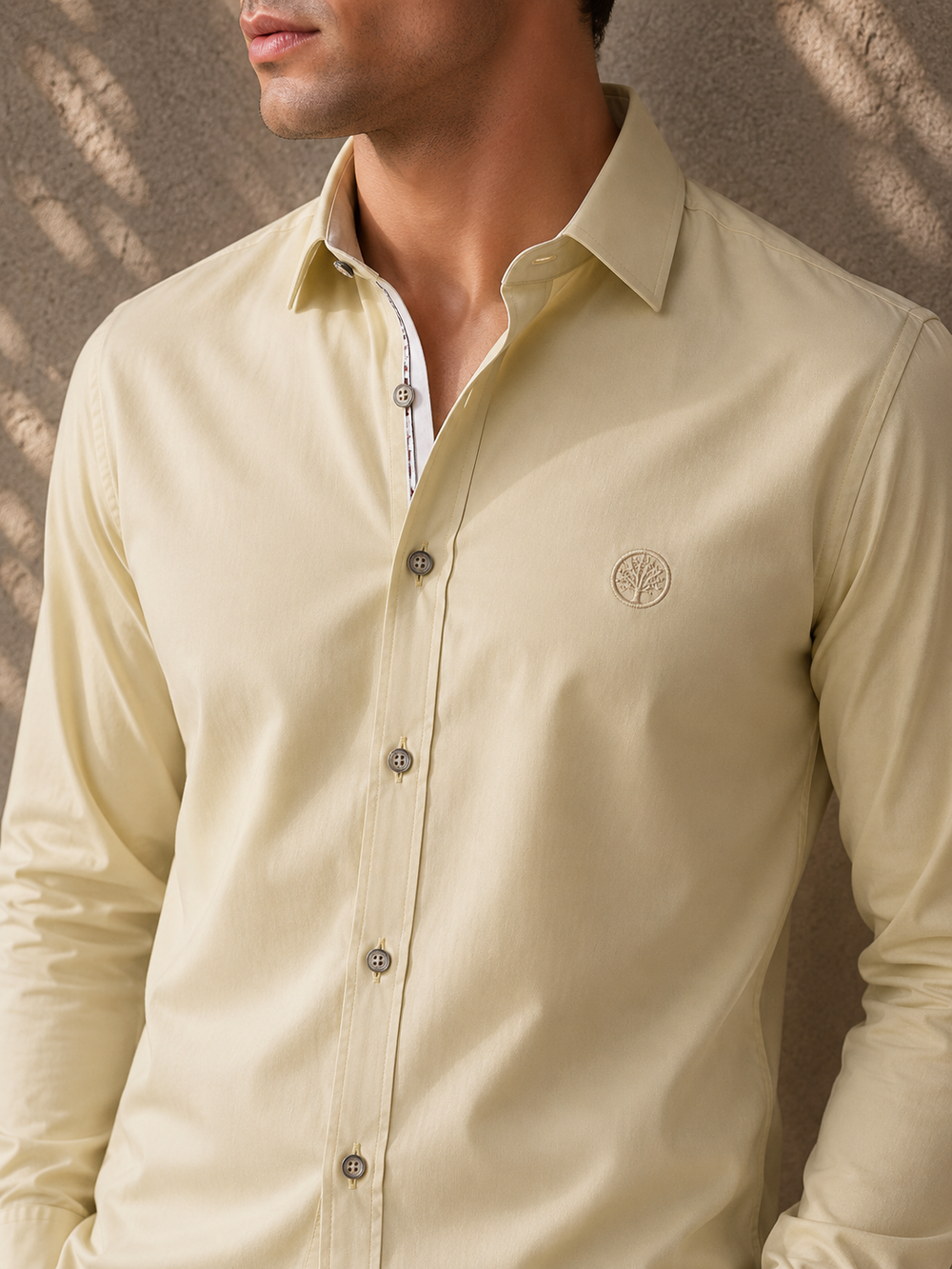 Camisa hombre Manga larga diseño italiano - Purple Rain