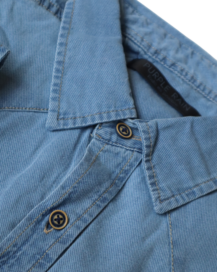 Camisa Índigo de hombre 100% algodón  Premium