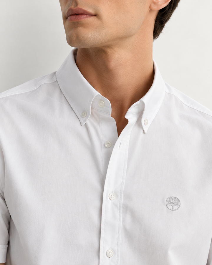 Camisa Hombre Manga Corta Tela Fría