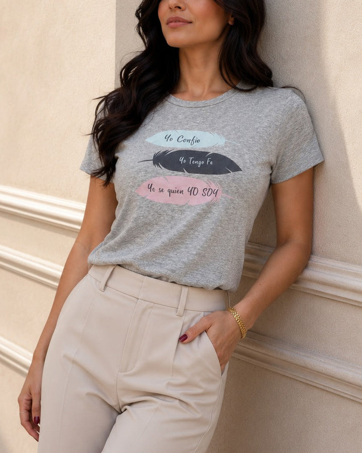 camiseta mujer 100% algodón