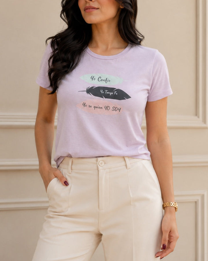 camiseta algodón premium mujer