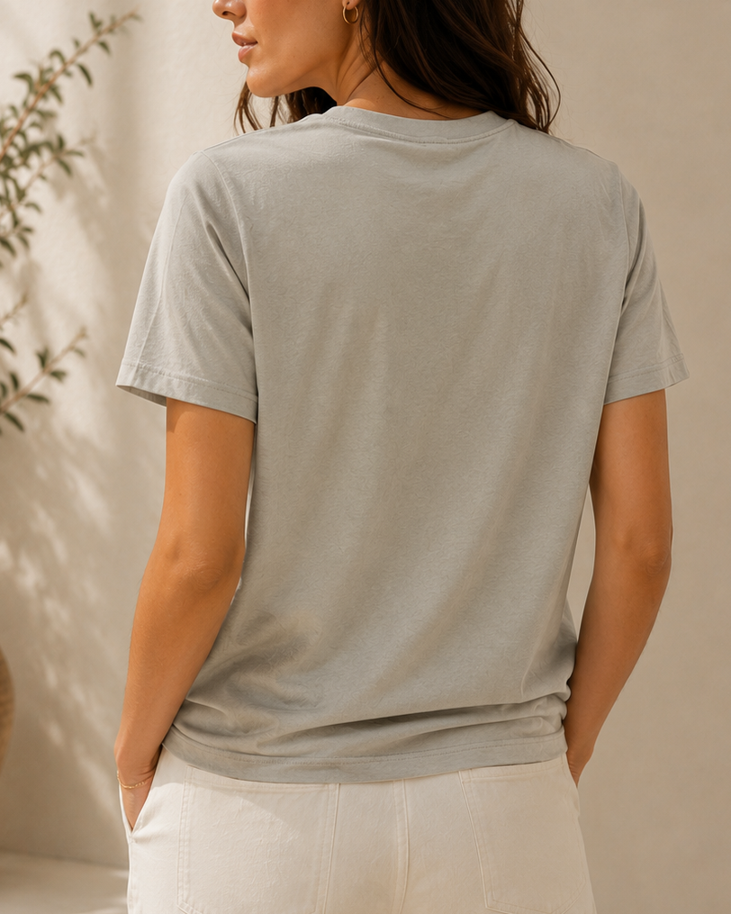 camiseta algodón elastano