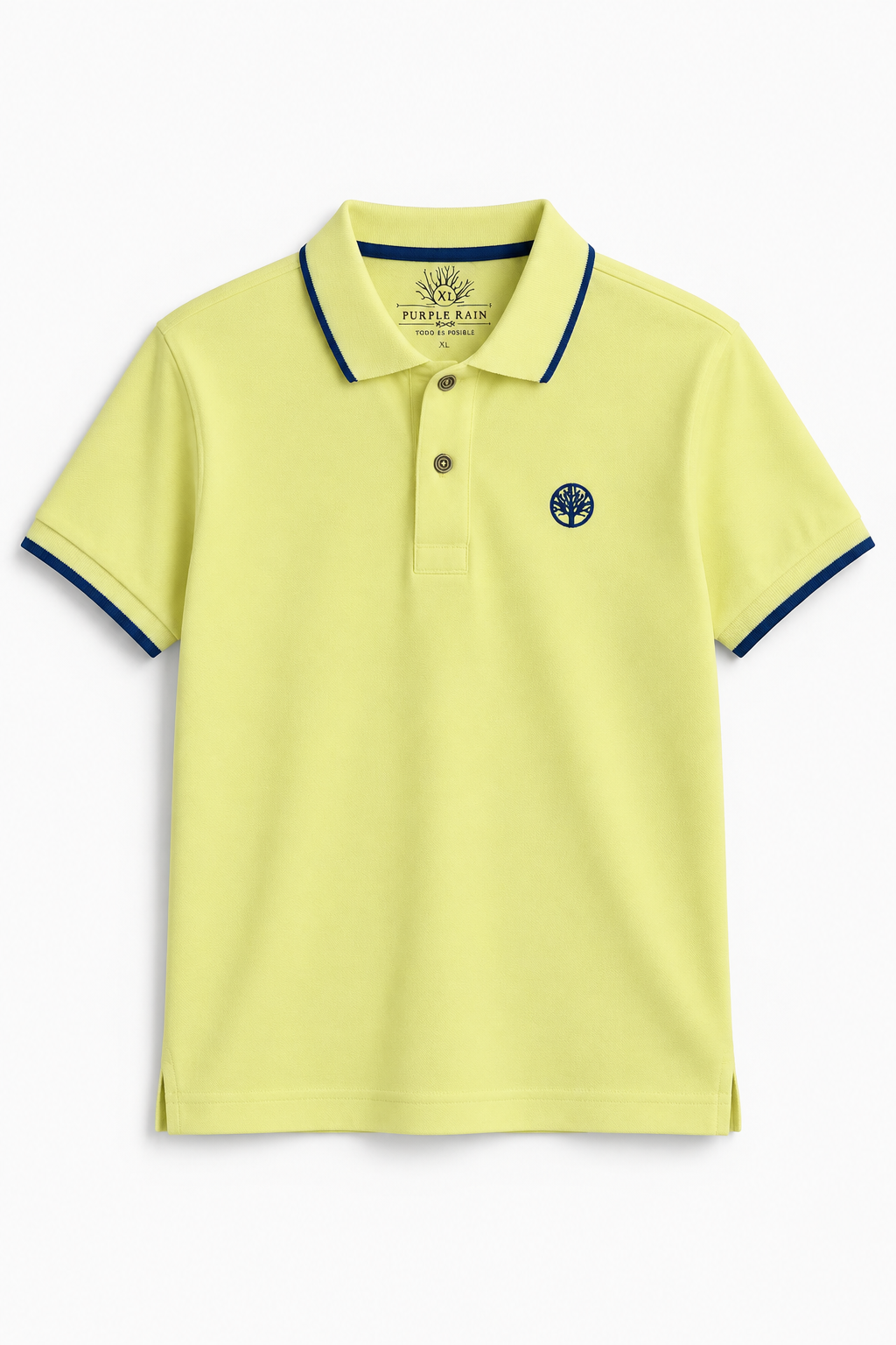 Camiseta Polo Hombre Piqué Clásico Slim - Purple Rain
