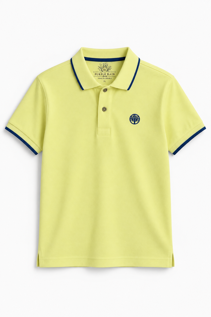 Camiseta Polo Hombre Piqué Clásico Slim - Purple Rain