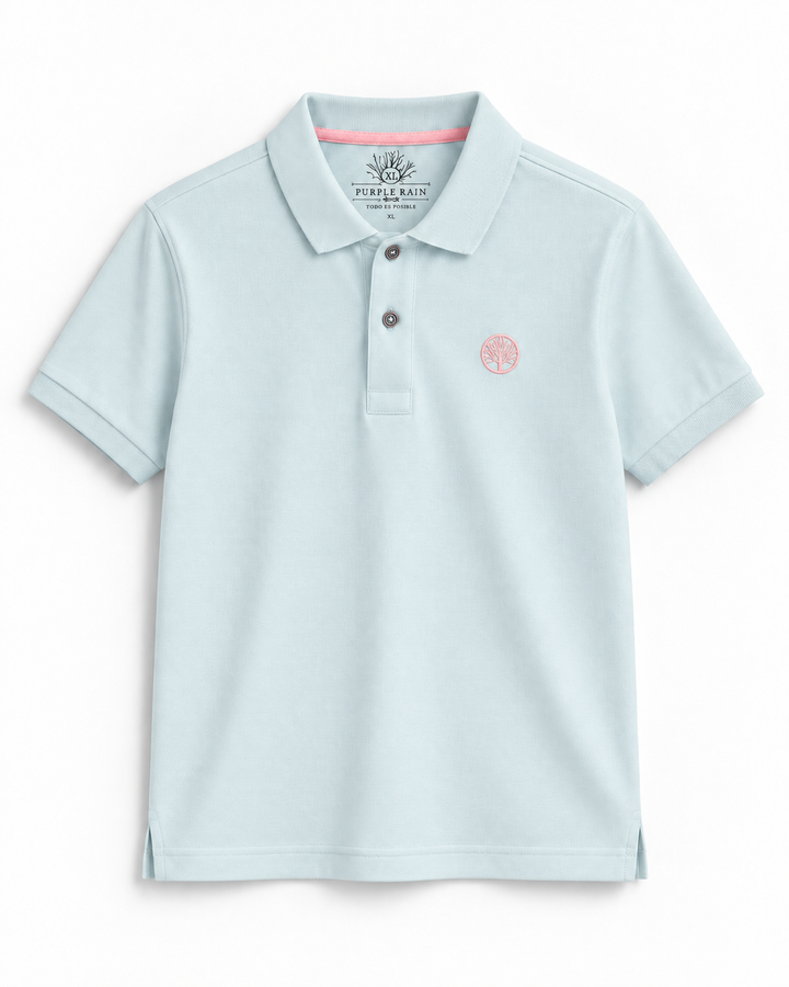 Camiseta Polo Hombre Piqué Clásico Slim - Purple Rain