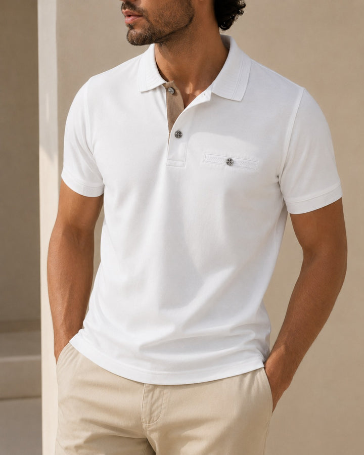 polo con bolsillo hombre