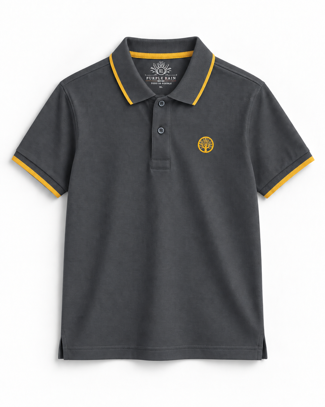 Camiseta Polo Hombre Piqué Clásico Slim - Purple Rain