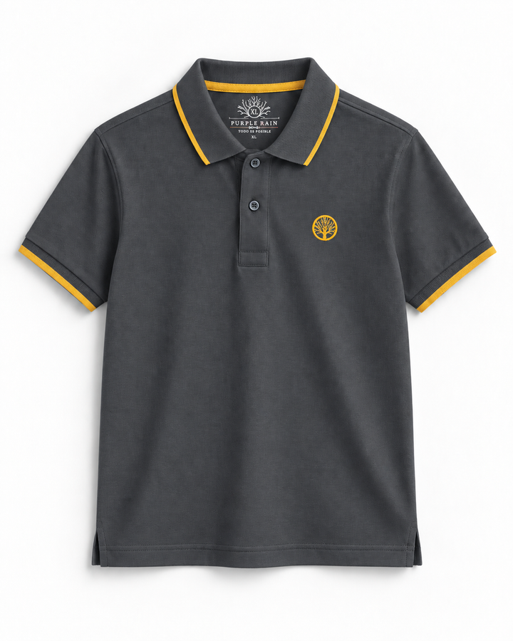 Camiseta Polo Hombre Piqué Clásico Slim - Purple Rain