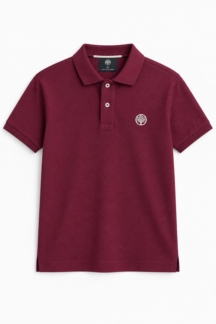 Camiseta Polo Hombre Piqué Clásico Slim - Purple Rain