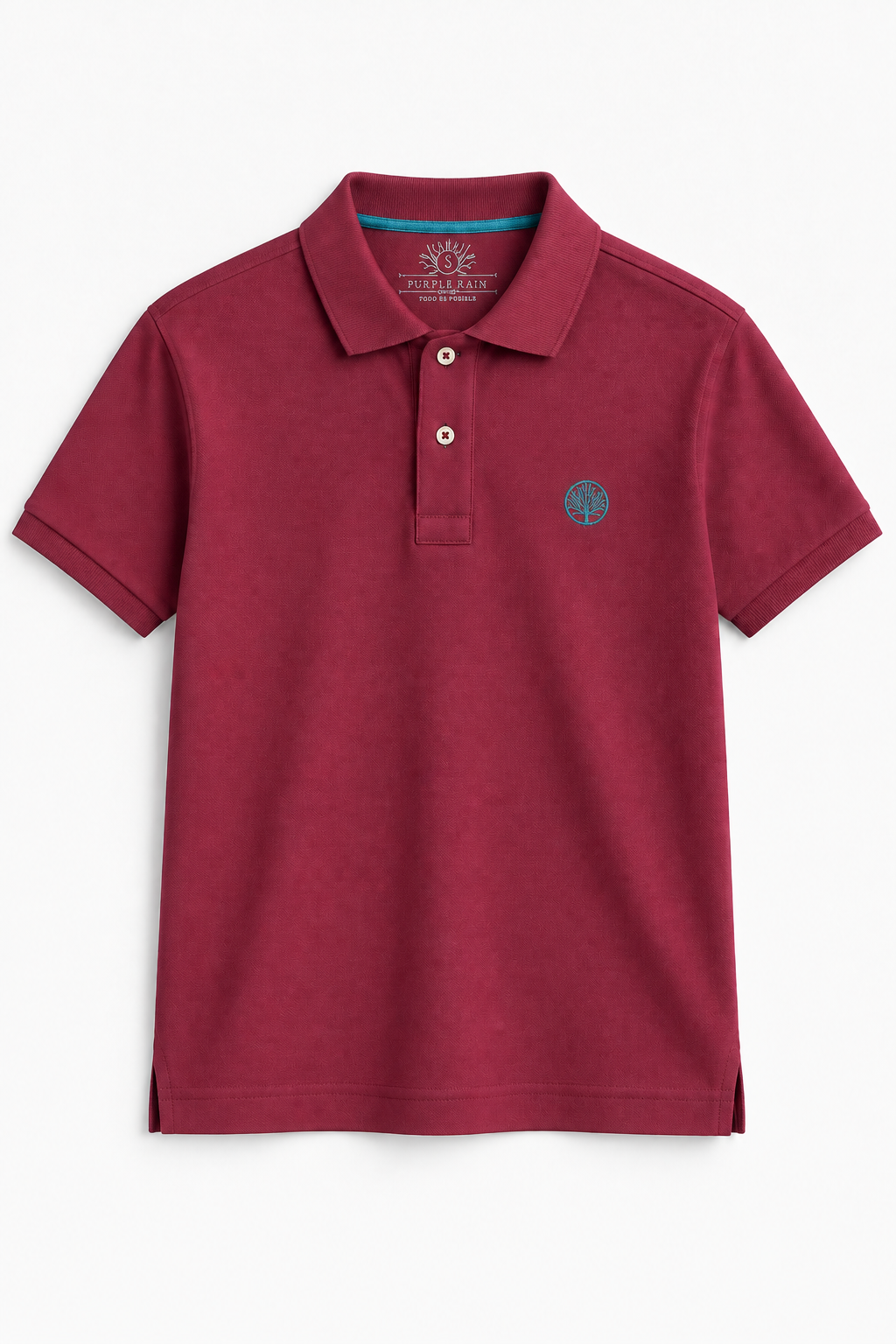Camiseta Polo Hombre Piqué Clásico Slim - Purple Rain