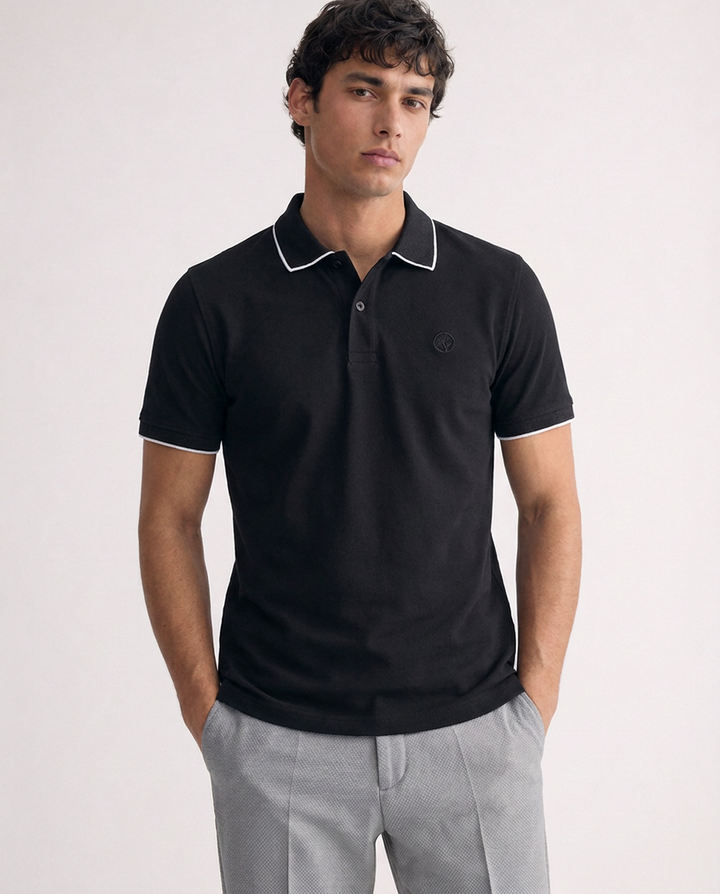Polo Clásica Hombre en Algodón Pima Peruano Slim fit