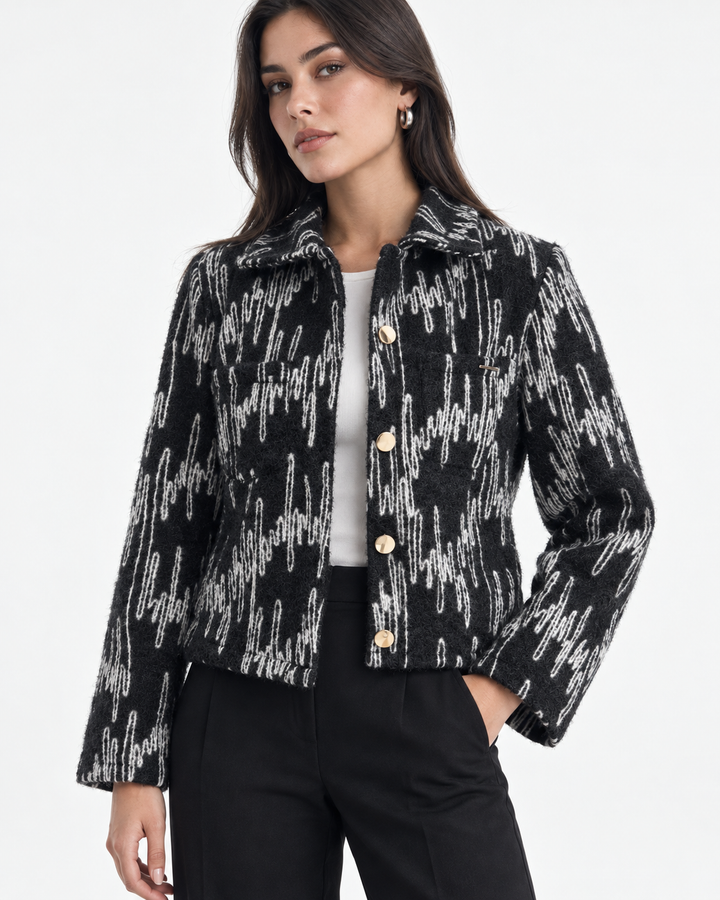 Chaqueta Dama Textura Firenze 100% Algodón