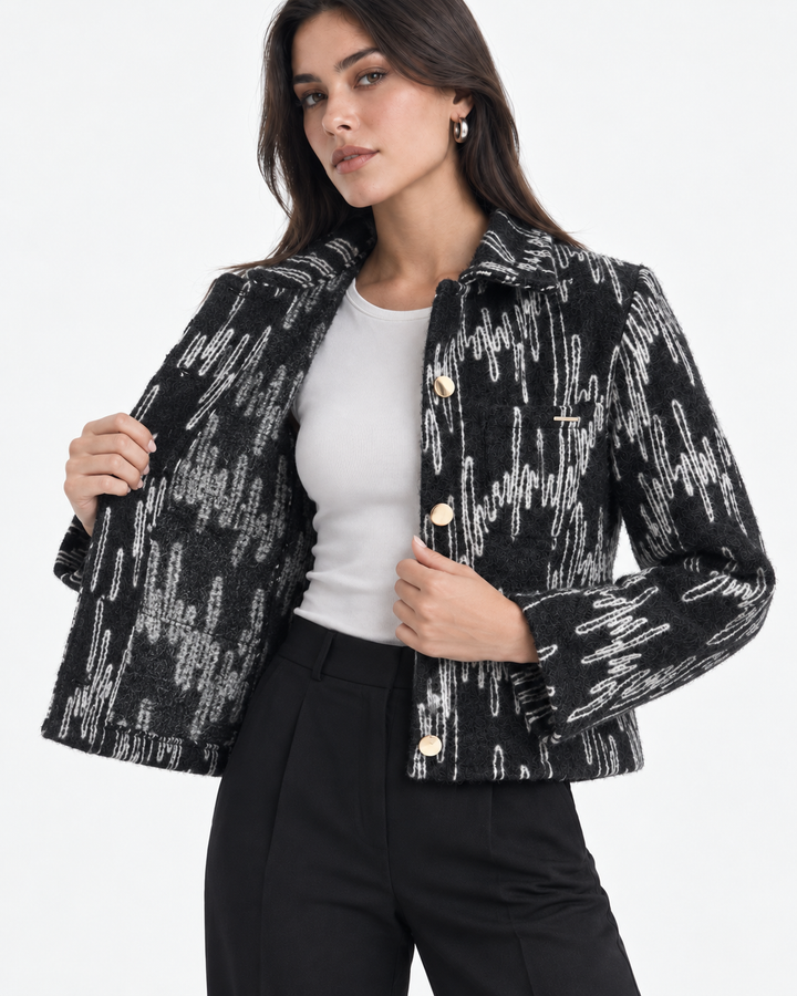 Chaqueta Dama Textura Firenze 100% Algodón