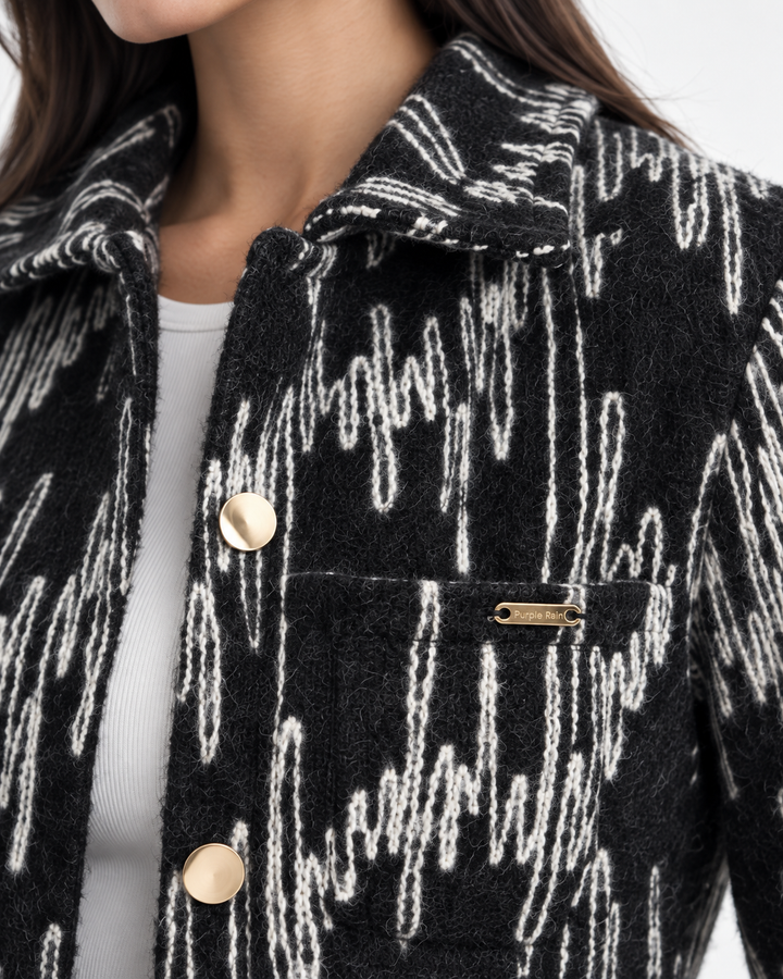 Chaqueta Dama Textura Firenze 100% Algodón