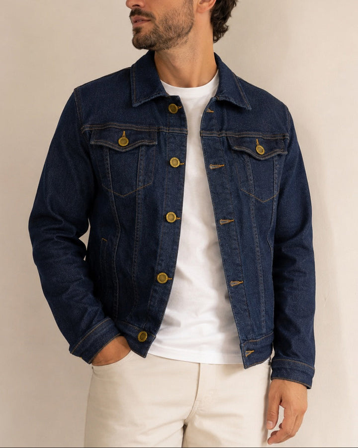 chaqueta índigo hombre