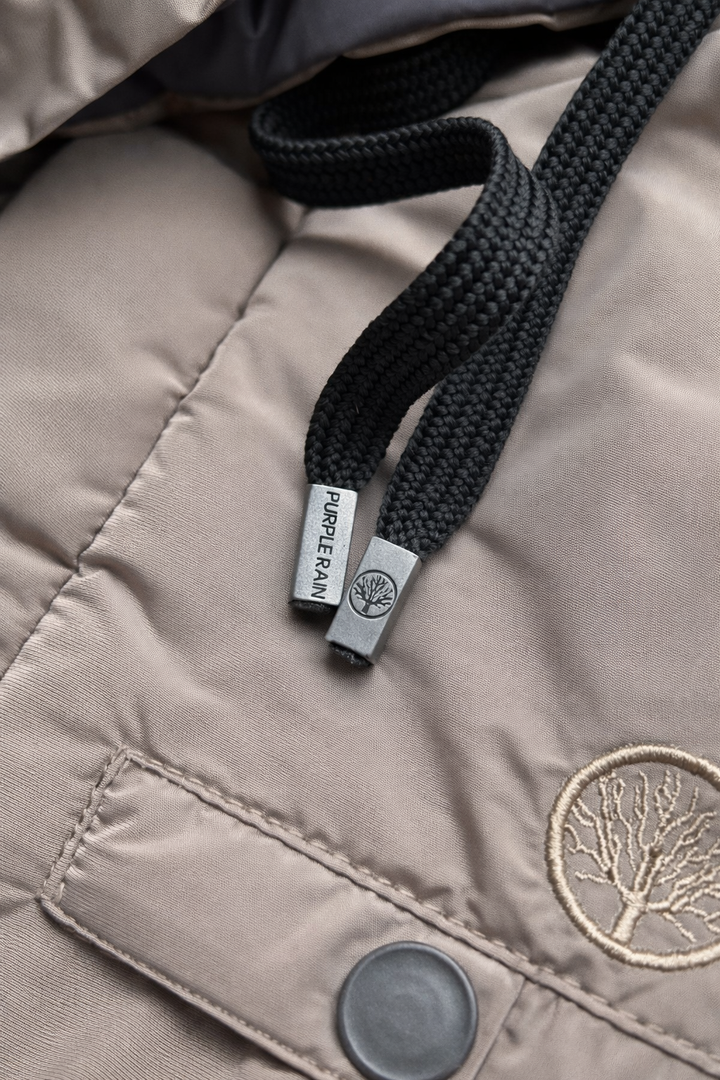 Parka Reversible Storm — Nylon Acolchado con Capota Desmontable - Purple Rain
