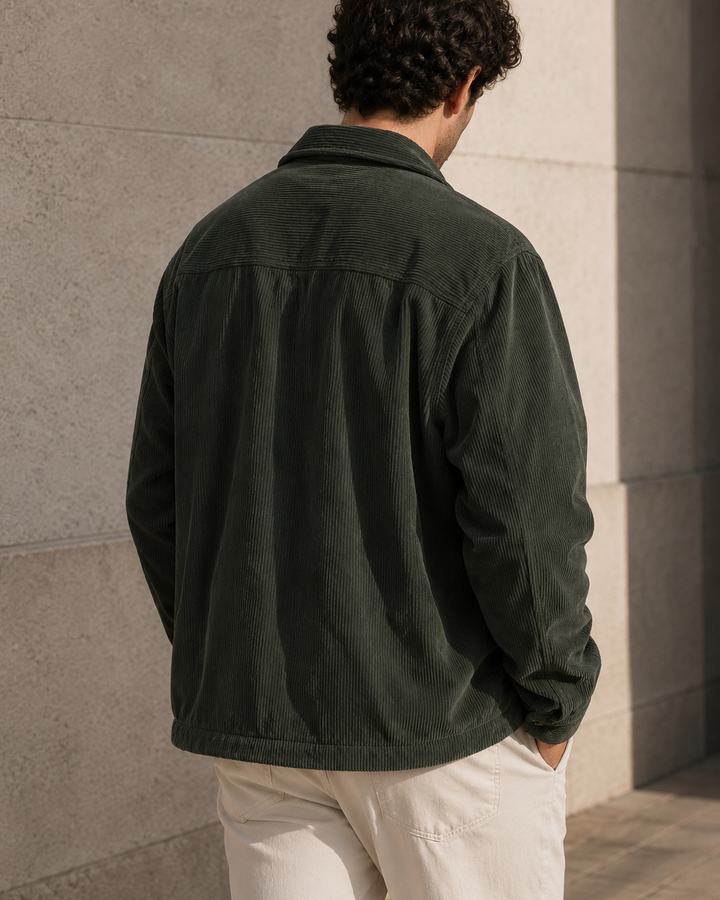 Chaqueta Signature- Pana Acolchada Hombre Verde - Purple Rain