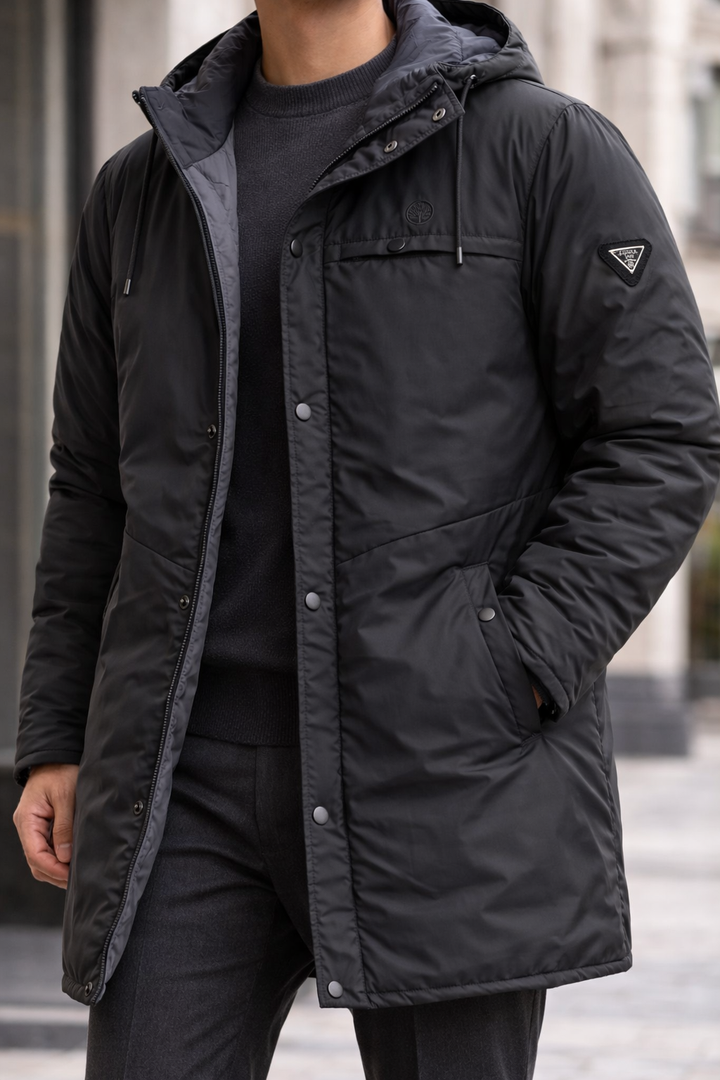 Parka Reversible Storm — Nylon Acolchado con Capota Desmontable - Purple Rain