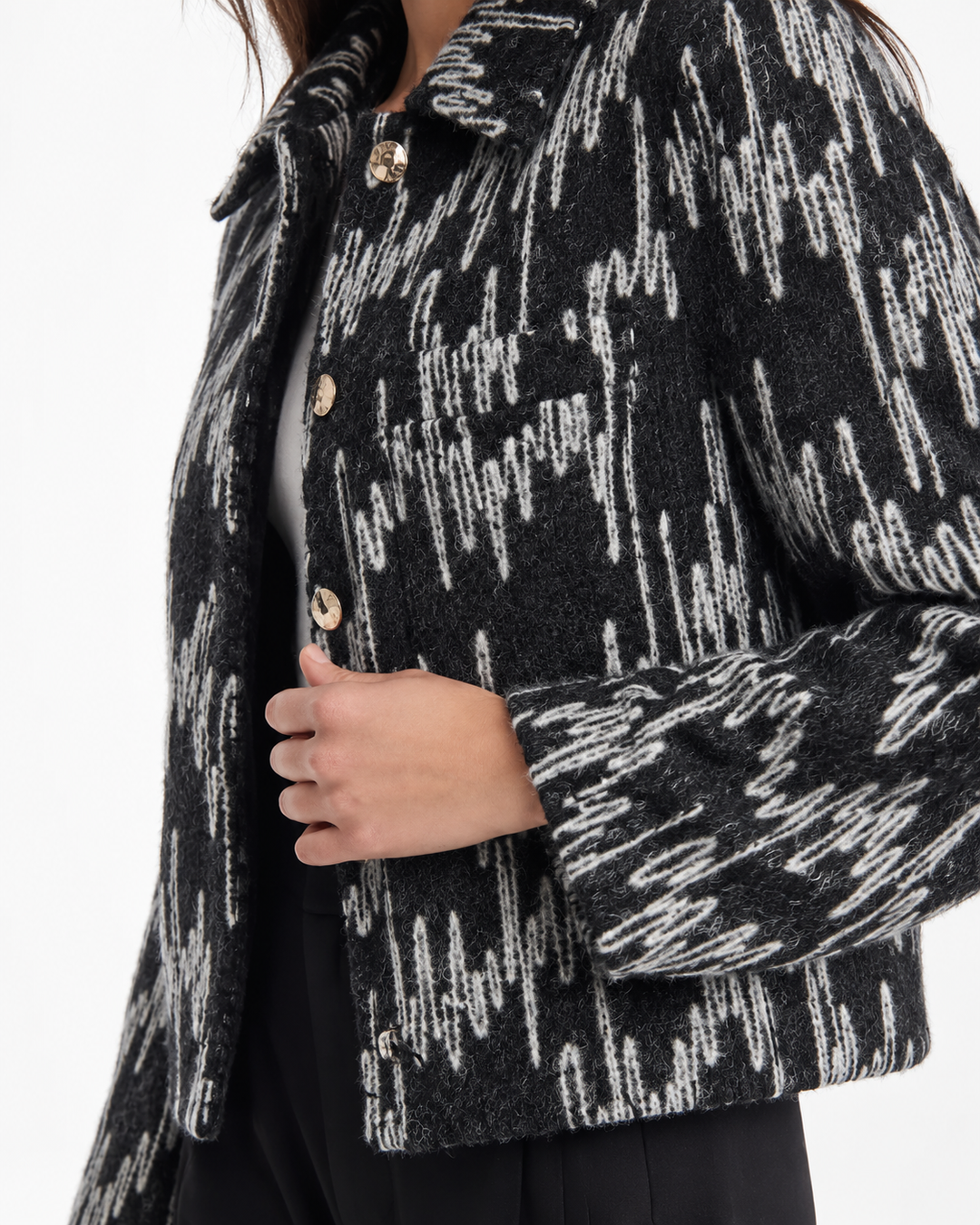 Chaqueta Dama Textura Firenze 100% Algodón