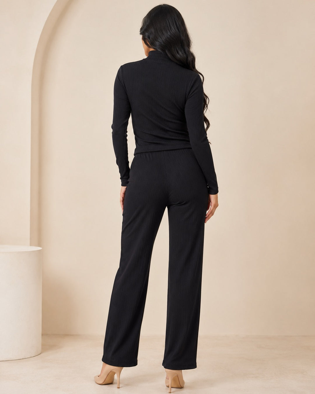 conjunto blusa manga larga y pantalón