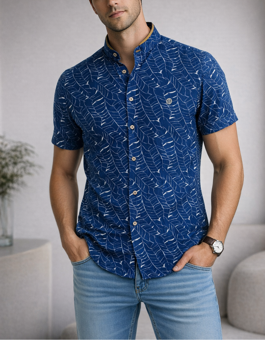CAMISA MANGA CORTA |CUELLO NERU - Purple Rain