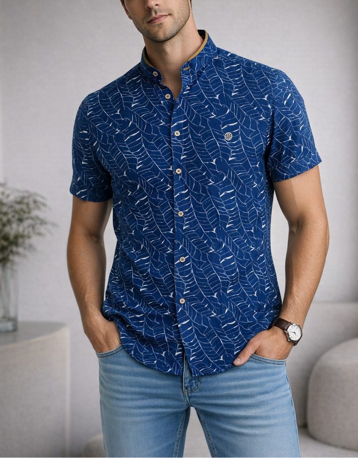 CAMISA MANGA CORTA |CUELLO NERU - Purple Rain