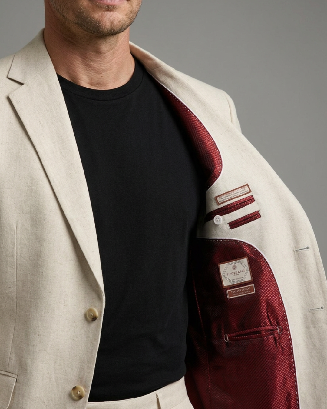 Traje Hombre Slim Fit en  Lino | Firenze Crudo