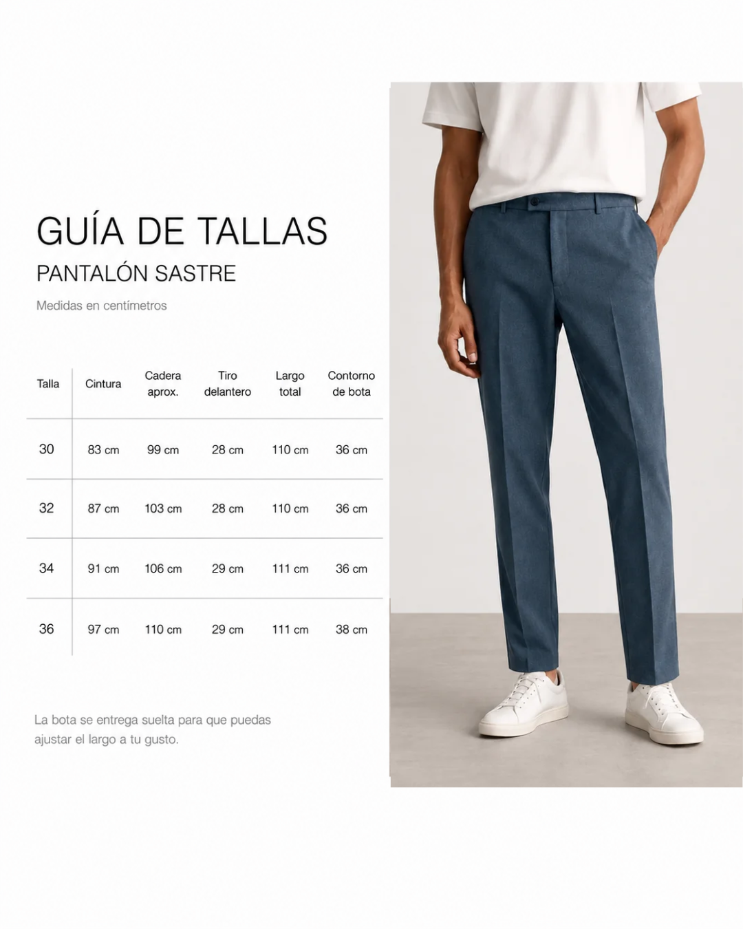 Pantalón Sastrero old money Textura Tipo Paño Azul Petroleo