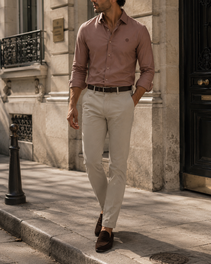 drill elegante casual hombre