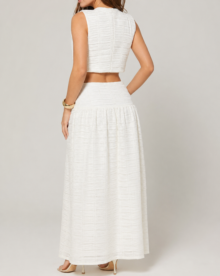 conjunto elegante de dos piezas para mujer