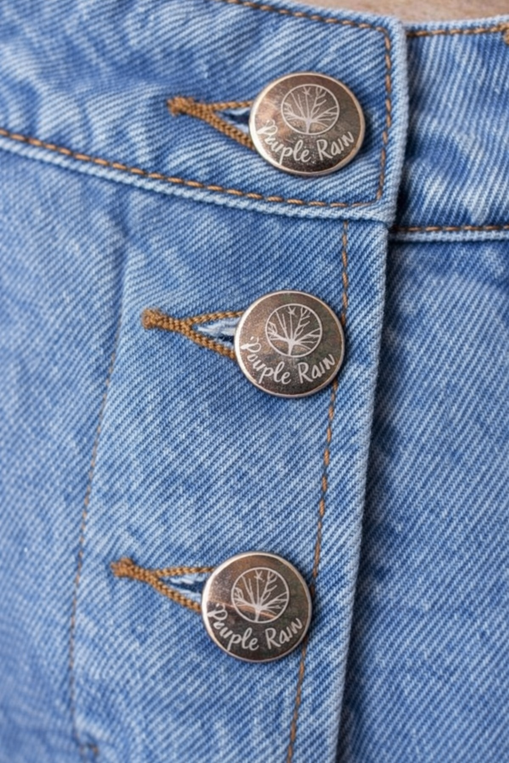 Falda Short Denim Everyday - Purple Rain