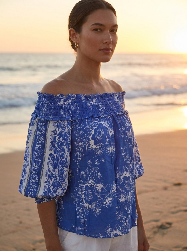 Blusa Dama Amalfi Floral con Top