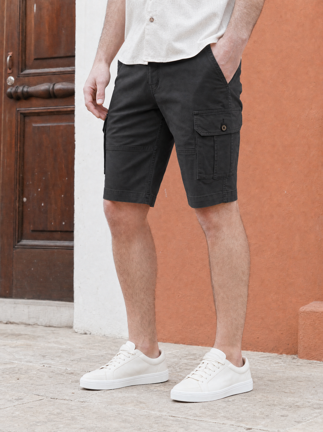 Bermuda Cargo Regular Fit hombre - Purple Rain