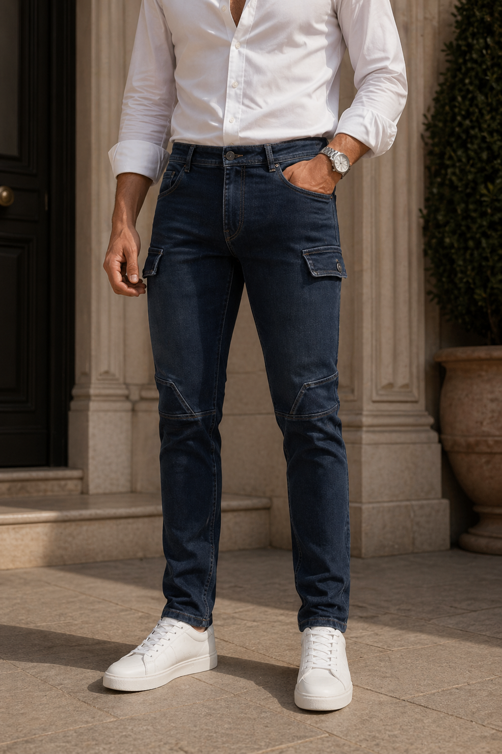 Jean cargo Skinny - Purple Rain