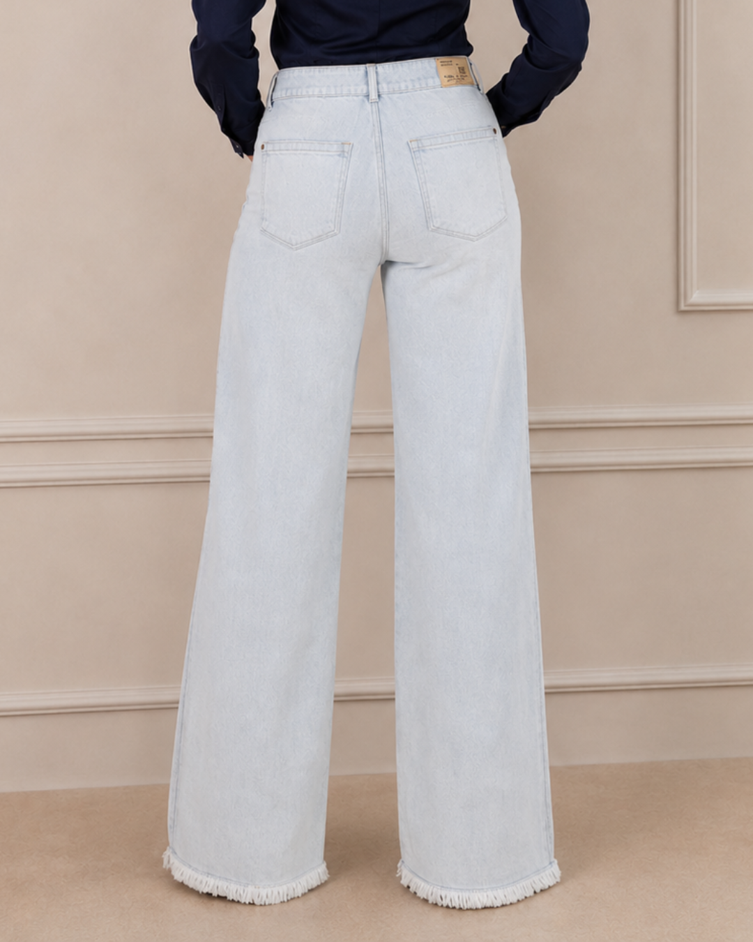 Jean Dama Wide Leg Azul Hielo
