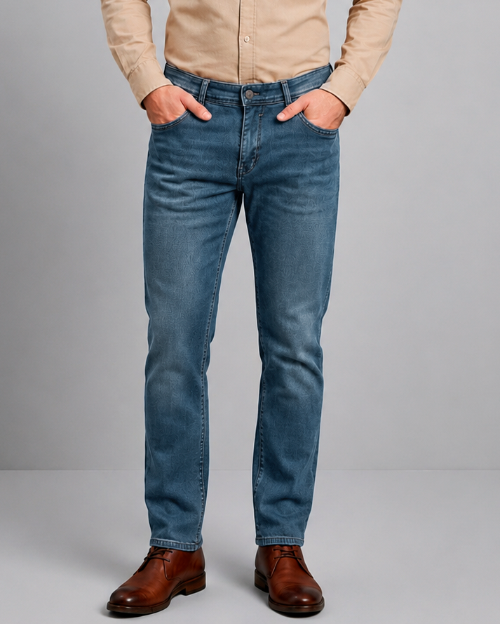 denim stretch azul hombre