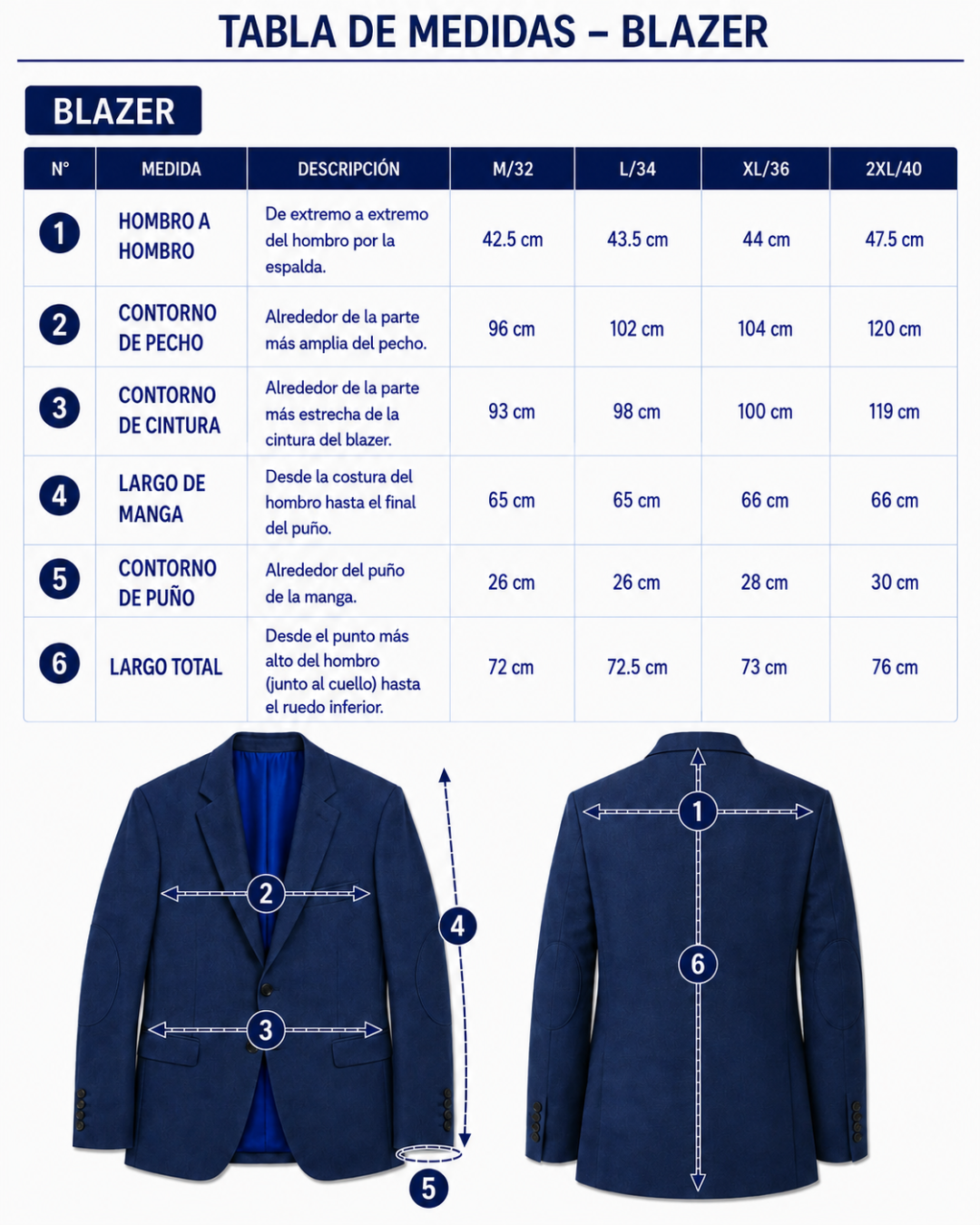 BLAZER HOMBRE TIPO PAÑO azul oscuro