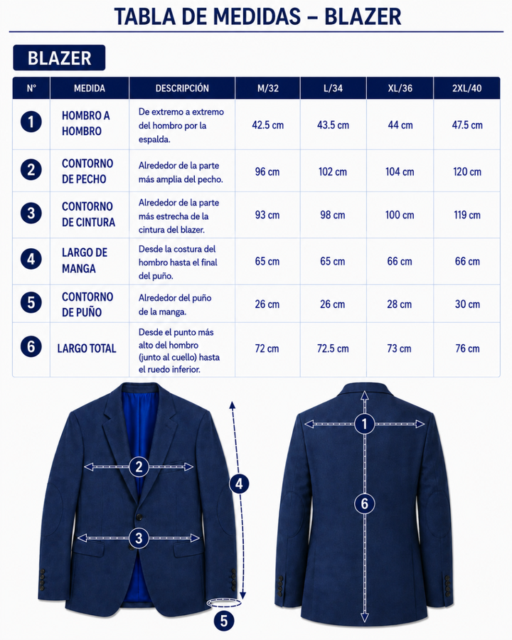 BLAZER HOMBRE TIPO PAÑO azul oscuro