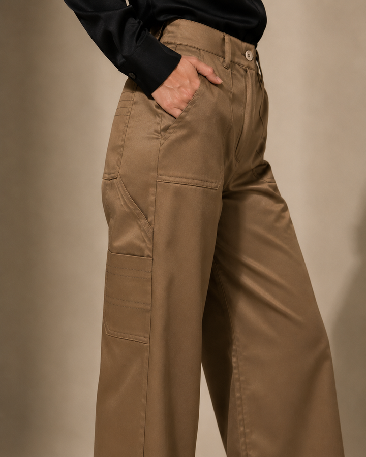pantalón con bolsillos mujer